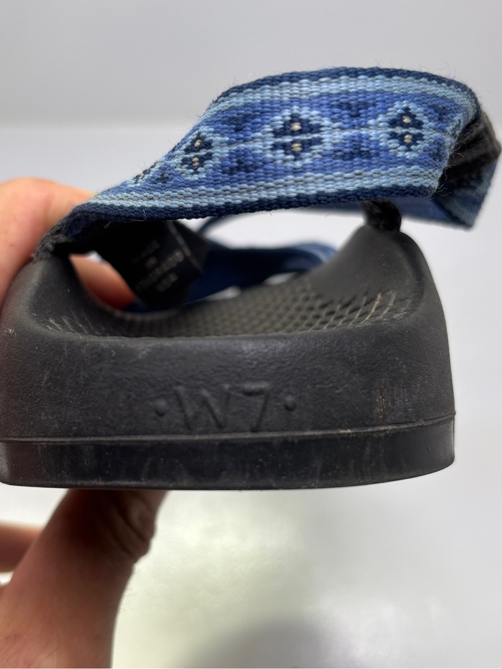 Chaco Z/2 Classic Hiking Sandals Women's Blue Vibram Toe Loop Women's 7 - Picture 11 of 11